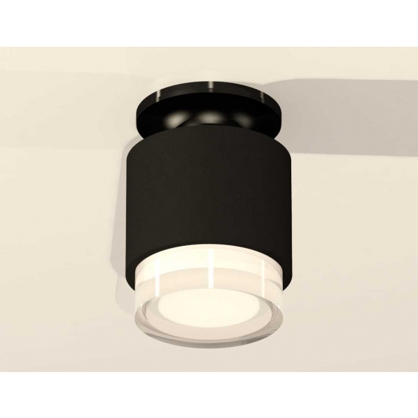 Комплект накладного светильника Ambrella light Techno Spot XS7511065 SBK/PBK/FR черный песок/черный полированный/белый матовый (N7926, C7511, N7160)