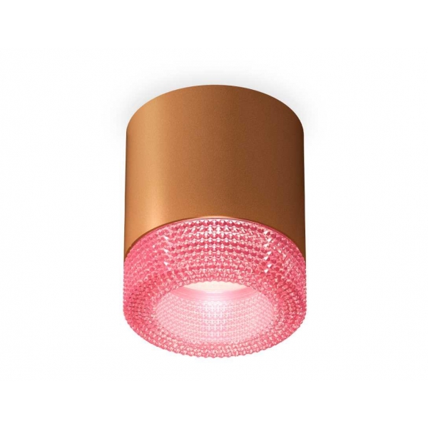 Комплект накладного светильника Ambrella light Techno Spot XS7404030 SCF/PI кофе песок/розовый (C7404, N7193)