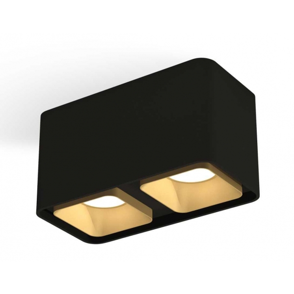 Комплект накладного светильника Ambrella light Techno Spot XS7851004 SBK/SGD черный песок/золото песок (C7851, N7704)