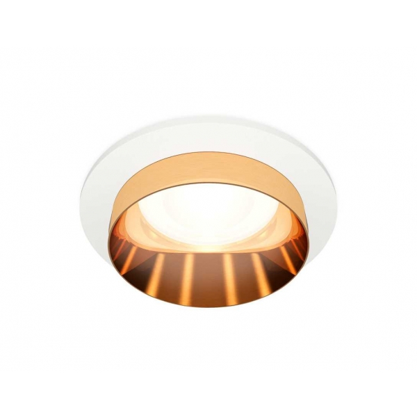 Комплект встраиваемого светильника Ambrella light XC6512024 SWH/PYG белый песок/золото желтое полированное MR16 GU5.3 (C6512, N6134)