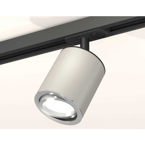Комплект трекового светильника Ambrella light Track System XT7423001 SGR/PSL/SBK серый песок/серебро полированное/черный песок (A2537, C7423, N7003)
