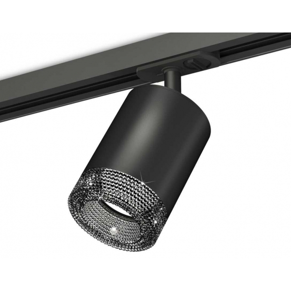 Комплект трекового светильника Ambrella light Track System XT7422010 SBK/BK черный песок/тонированный (A2537, C7422, N7192)