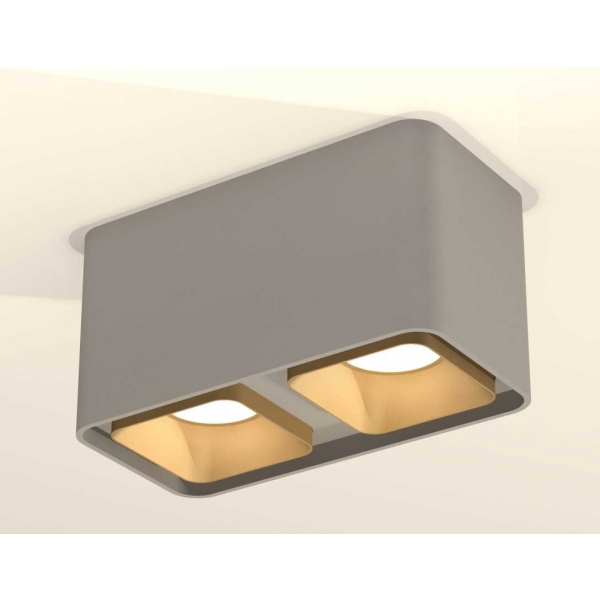 Комплект накладного светильника Ambrella light Techno Spot XS7852004 SGR/SGD серый песок/золото песок (C7852, N7704)