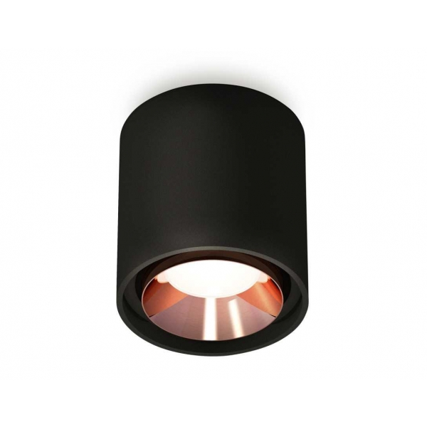 Комплект накладного светильника Ambrella light Techno Spot XS7723005 SBK/PPG черный песок/золото розовое полированное (C7723, N7035)