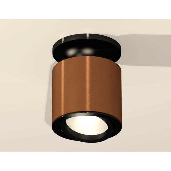 Комплект накладного светильника Ambrella light Techno Spot XS7404100 SCF/PBK кофе песок/черный полированный (N7926, C7404, N7002)
