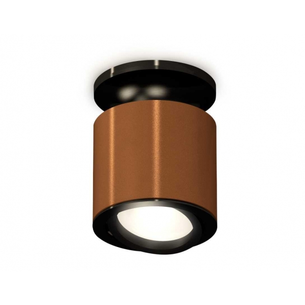 Комплект накладного светильника Ambrella light Techno Spot XS7404100 SCF/PBK кофе песок/черный полированный (N7926, C7404, N7002)