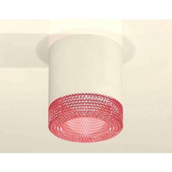 Комплект накладного светильника Ambrella light Techno Spot XS7401022 SWH/PI белый песок/розовый (C7401, N7193)