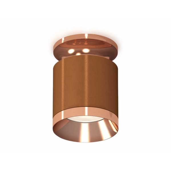 Комплект накладного светильника Ambrella light Techno Spot XS7404141 SCF/PPG кофе песок/золото розовое полированное (N7930, C7404, N7035)