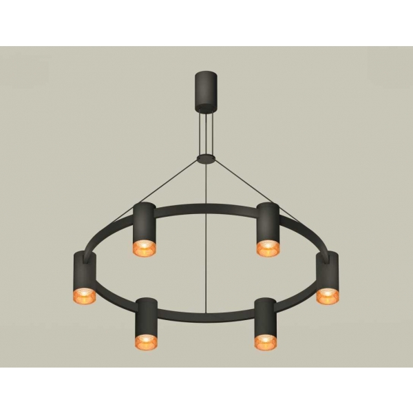 Комплект подвесного светильника Ambrella light Traditional DIY черный песок/кофе (С9022, N6154) XB9022202