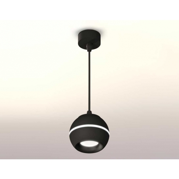 Комплект подвесного светильника Ambrella light Techno Spot XP1102001 SBK/PBK черный песок/черный полированный (A2302, C1102, N7011)