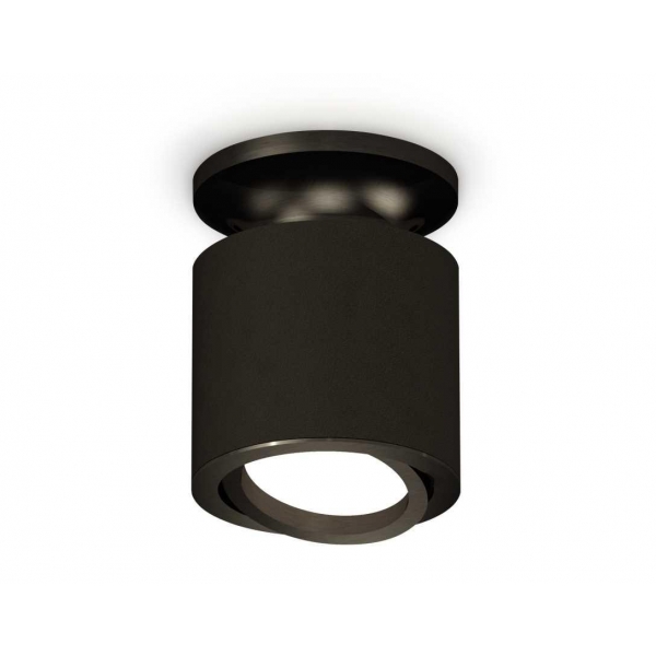 Комплект накладного светильника Ambrella light Techno Spot XS7402060 SBK/PBK черный песок/черный полированный (N7926, C7402, N7002)