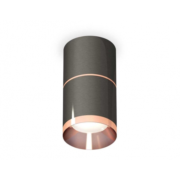 Комплект накладного светильника Ambrella light Techno Spot XS7403101 DCH/PPG черный хром/золото розовое полированное (C7403, A2073, C7403, N7035)