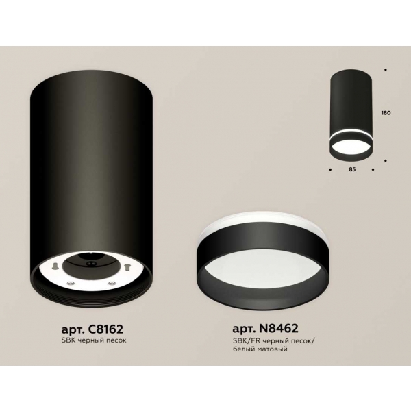 Комплект накладного светильника Ambrella light Techno Spot XS (C8162, N8462) XS8162006