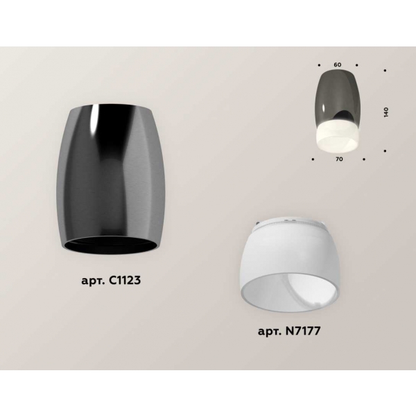 Комплект потолочного светильника Ambrella light Techno Spot XC (C1123, N7177) XS1123024