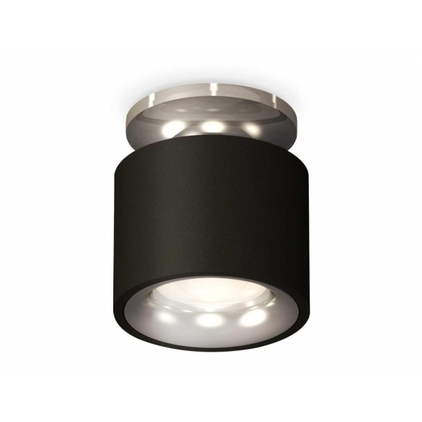 Комплект накладного светильника Ambrella light Techno Spot XS7511081 SBK/PSL черный песок/серебро полированное (N7927, C7511, N7012)