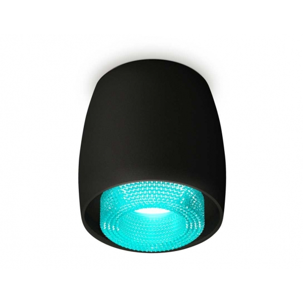 Комплект накладного светильника Ambrella light Techno Spot XS1142023 SBK/BL черный песок/голубой (C1142, N7194)