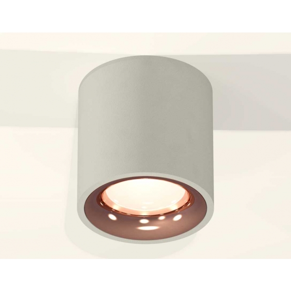 Комплект накладного светильника Ambrella light Techno Spot XS7533025 SGR/PPG серый песок/золото розовое полированное (C7533, N7015)