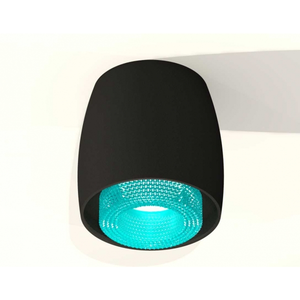 Комплект накладного светильника Ambrella light Techno Spot XS1142023 SBK/BL черный песок/голубой (C1142, N7194)