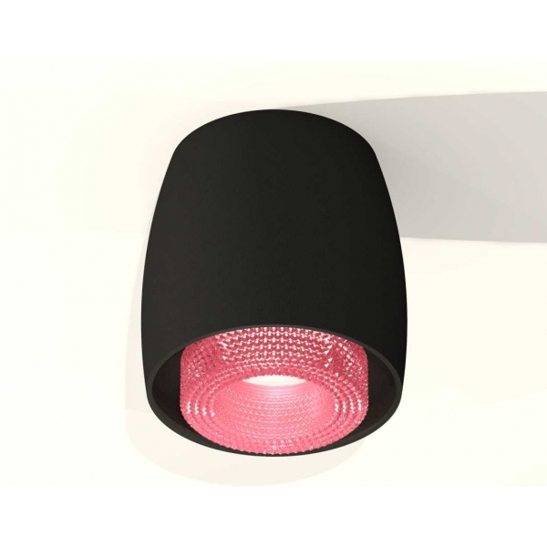 Комплект накладного светильника Ambrella light Techno Spot XS1142022 SBK/PI черный песок/розовый (C1142, N7193)