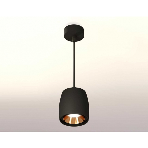 Комплект подвесного светильника Ambrella light Techno Spot XP1142001 SBK/PYG черный песок/золото желтое полированное (A2302, C1142, N7034)