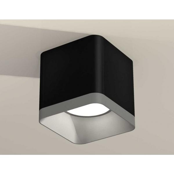 Комплект накладного светильника Ambrella light Techno Spot XS7806003 SBK/SSL черный песок/серебро песок (C7806, N7703)