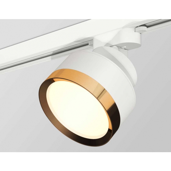 Комплект трекового светильника Ambrella light SWH/PYG белый песок/золото желтое полированное GX53 (A2524, A2105, C8101, N8124) XT8101004