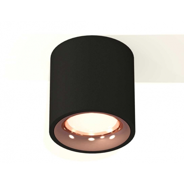 Комплект накладного светильника Ambrella light Techno Spot XS7532025 SBK/PPG черный песок/золото розовое полированное (C7532, N7015)