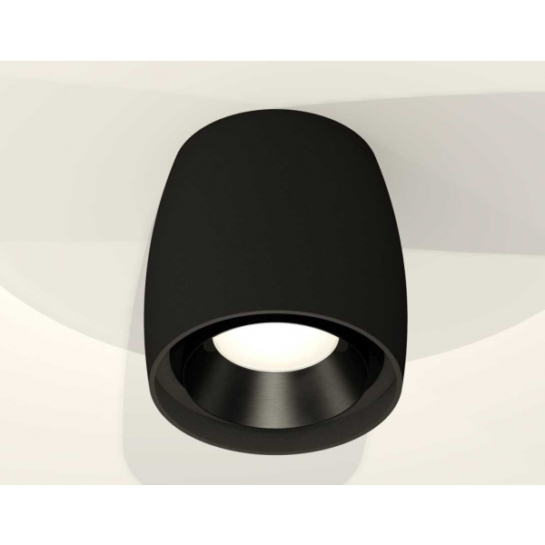 Комплект накладного светильника Ambrella light Techno Spot XS1142002 SBK/PBK черный песок/черный полированный (C1142, N7031)