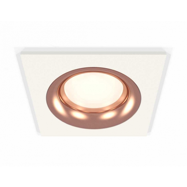 Комплект встраиваемого светильника Ambrella light Techno Spot XC7631006 SWH/PPG белый песок/золото розовое полированное (C7631, N7015)