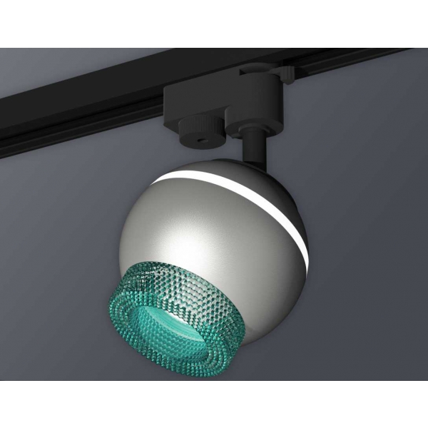 Комплект трекового светильника Ambrella light Track System XT1103041 SSL/BL серебро песок/голубой (A2521, C1103, N7194)