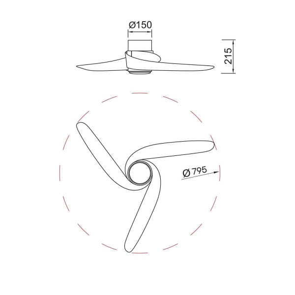 Люстра-вентилятор Mantra GROENLAND 9061