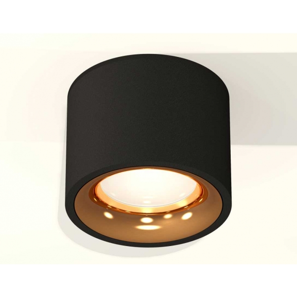 Комплект накладного светильника Ambrella light Techno Spot XS7511024 SBK/PYG черный песок/золото желтое полированное (C7511, N7014)