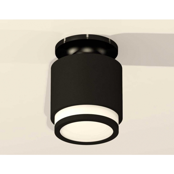 Комплект накладного светильника Ambrella light Techno Spot XS7511063 SBK/PBK/FR черный песок/черный полированный/белый матовый (N7926, C7511, N7121)