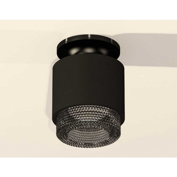 Комплект накладного светильника Ambrella light Techno Spot XS7511062 SBK/PBK/BK черный песок/черный полированный/тонированный (N7926, C7511, N7192)