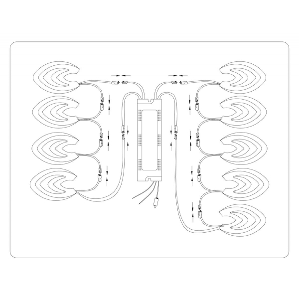Потолочная светодиодная люстра Ambrella light Acrylica Original FA4547
