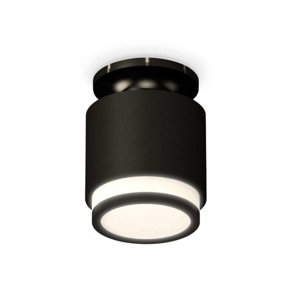 Комплект накладного светильника Ambrella light Techno Spot XS7511063 SBK/PBK/FR черный песок/черный полированный/белый матовый (N7926, C7511, N7121)