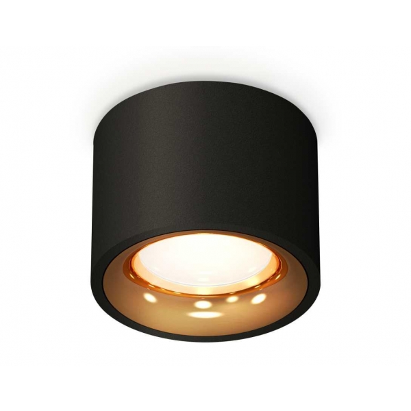 Комплект накладного светильника Ambrella light Techno Spot XS7511024 SBK/PYG черный песок/золото желтое полированное (C7511, N7014)