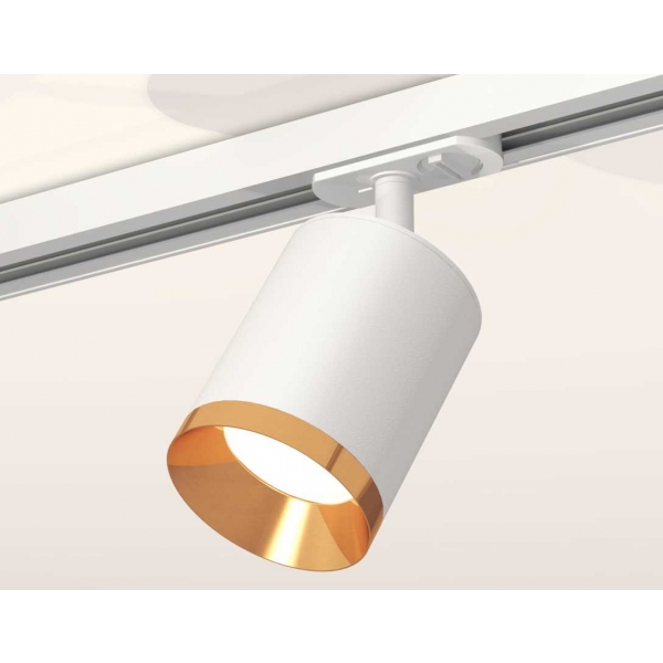 Комплект трекового светильника Ambrella light Track System XT7421004 SWH/PYG белый песок/золото желтое полированное (A2536, C7421, N7034)