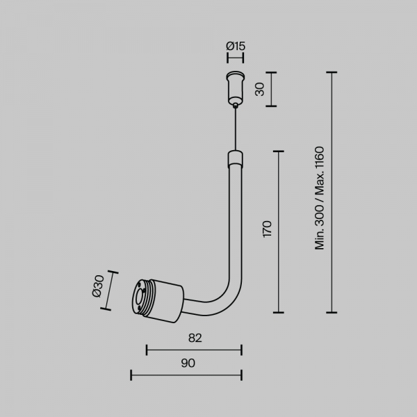Аксессуар Maytoni Technical CA024PL-B