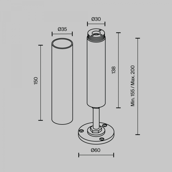 Аксессуар Maytoni Technical CA025BA-B