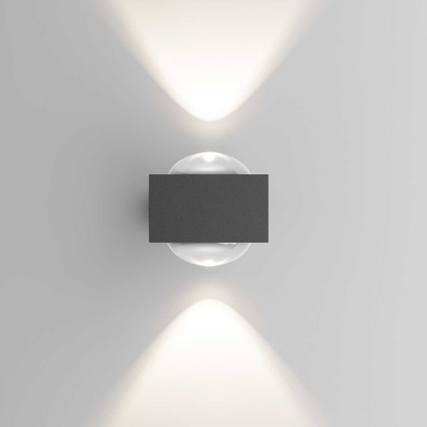 Уличный настенный светильник со светодиодами Elektrostandard Lenses a070452