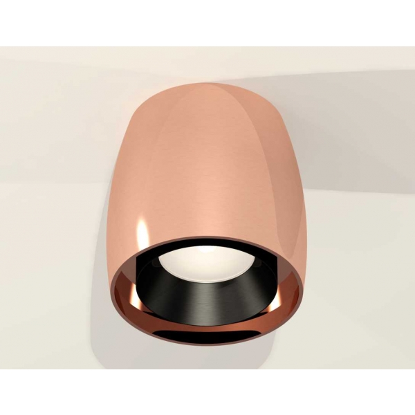 Комплект накладного светильника Ambrella light Techno Spot XS1144001 PPG/PBK золото розовое полированное/черный полированный (C1144, N7031)