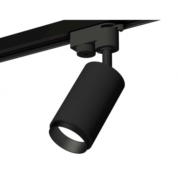 Комплект трекового однофазного светильника Ambrella light SBK/PBK черный песок/черный полированный XT6323041 (A2521, C6323, N6121)