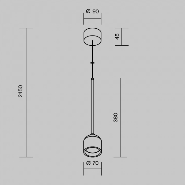 Подвесной светильник Maytoni Outdoor O491PL-L6B3K