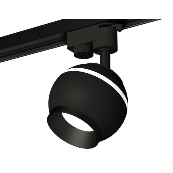 Комплект трекового светильника Ambrella light Track System XT1102002 SBK/PBK черный песок/черный полированный (A2521, C1102, N7031)