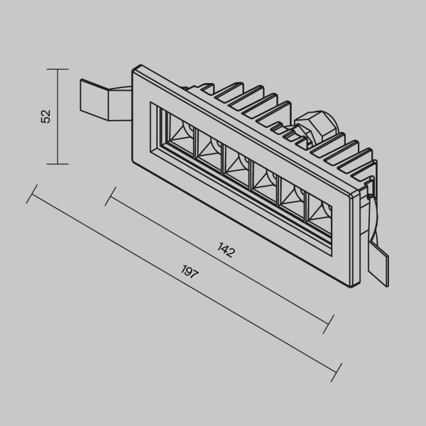 Встраиваемый светодиодный светильник Maytoni Outdoor Ghost O488DL-L6GF4K