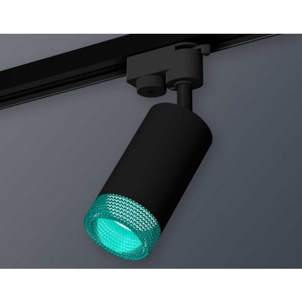 Комплект трекового светильника Ambrella light Track System XT6323083 SBK/BL черный песок/голубой (A2521, C6323, N6153)