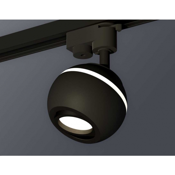 Комплект трекового светильника Ambrella light Track System XT1102021 SBK/PBK черный песок/черный полированный (A2521, C1102, N7002)