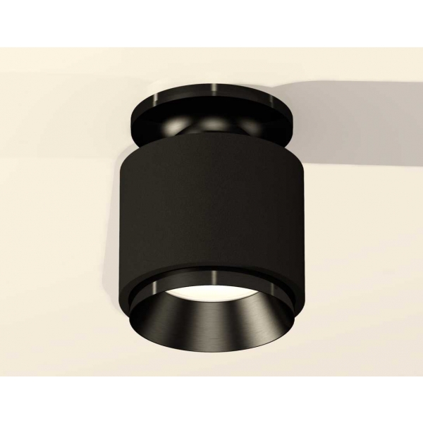 Комплект накладного светильника Ambrella light Techno Spot XS7511060 SBK/PBK черный песок/черный полированный (N7926, C7511, N7031)