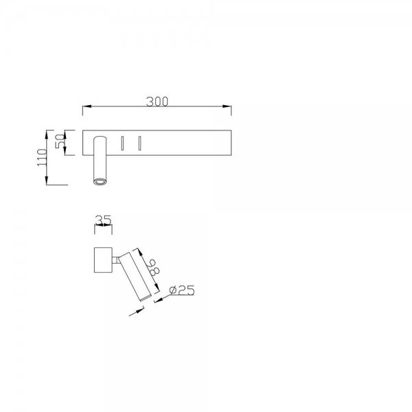 Настенный светодиодный светильник Maytoni Comodo C031WL-L8W3K